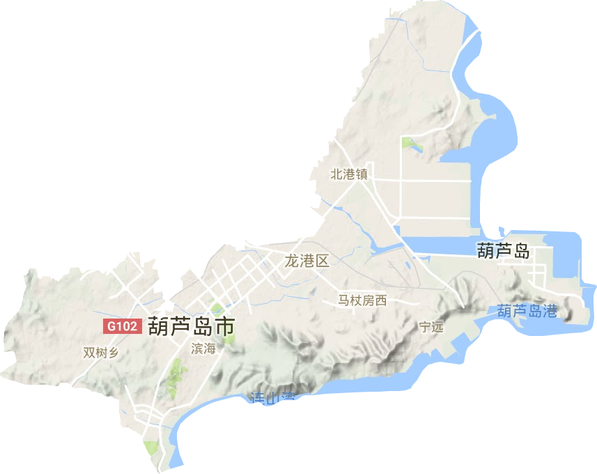 龍港區地形圖
