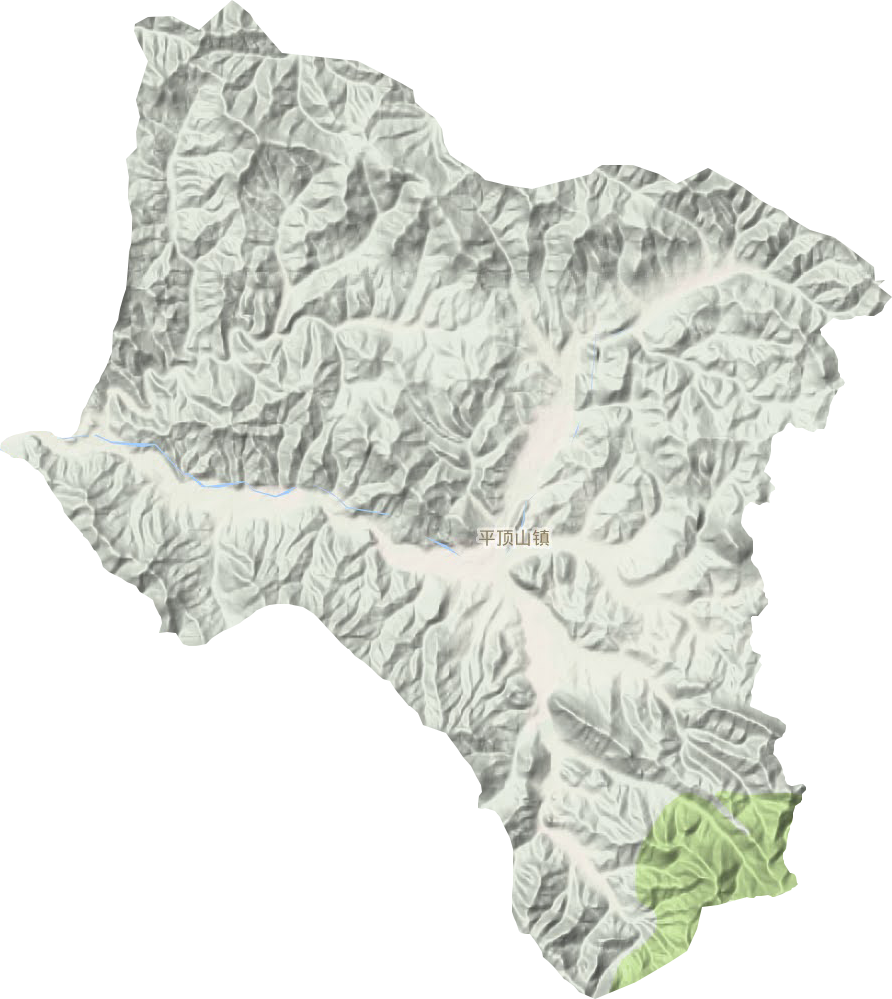 平頂山鎮地形圖