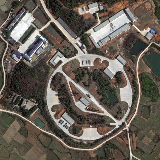 美國媒體公布的據稱是紅旗-9導彈陣地的衛星照片