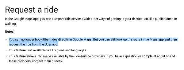 谷歌地圖弱化Uber，要扶持Lyft?