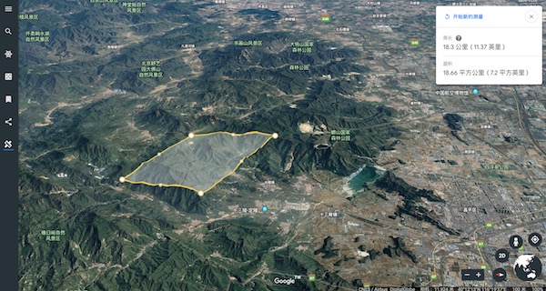 Google Earth上線了新的測距功能，但千萬別被它的顯示效果欺騙了