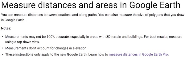 Google Earth上線了新的測距功能，但千萬別被它的顯示效果欺騙了