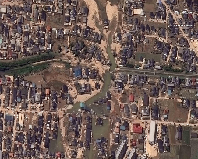 DigitalGlobe發布日本洪災地區高分辨率衛星圖像，以助力災害救援工作