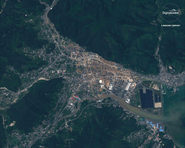 DigitalGlobe發布日本洪災地區高分辨率衛星圖像，以助力災害救援工作